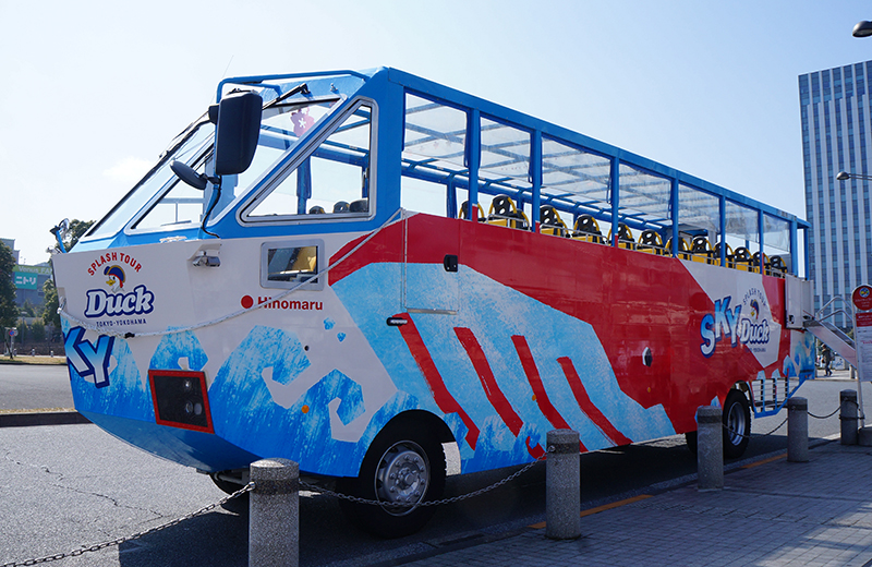 お台場で 水陸両用バス スカイダック に乗ってきた 人気観光ツアー 東京大人女子旅行