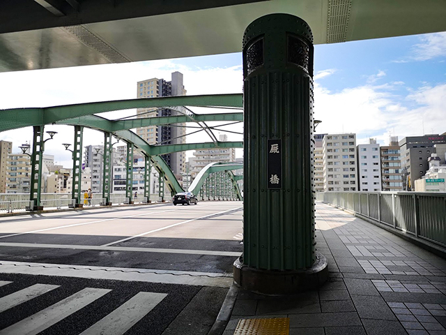 厩橋（うまやばし）：何時間かかる？隅田川12橋+2橋を、真夏一人で歩いてみました